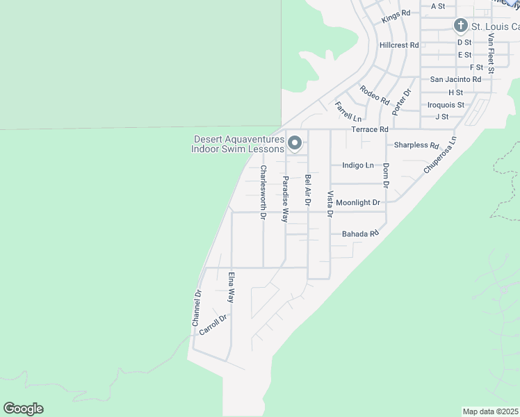 map of restaurants, bars, coffee shops, grocery stores, and more near 38565 Charlesworth Drive in Cathedral City