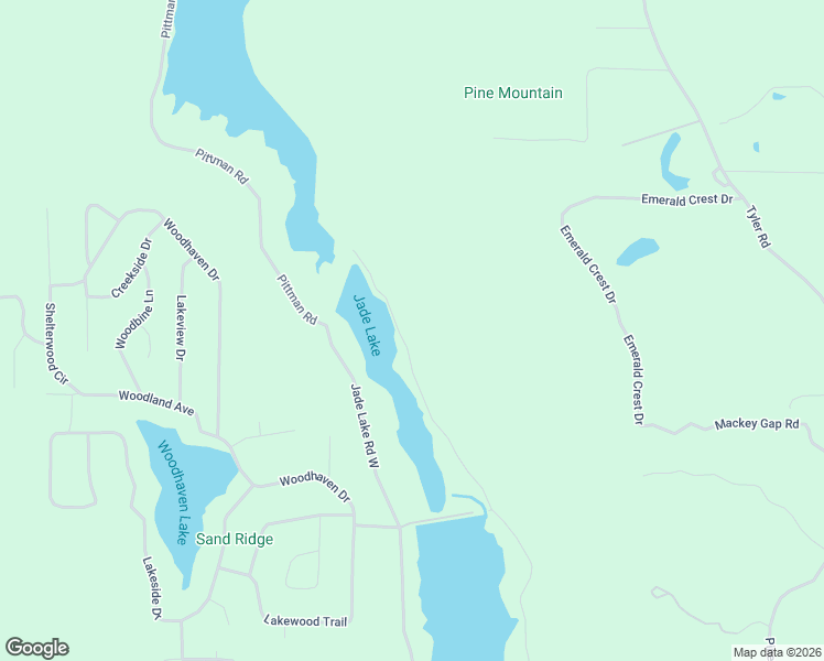 map of restaurants, bars, coffee shops, grocery stores, and more near 9071 Jade Lake Road East in Pinson