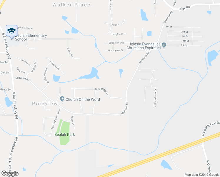 map of restaurants, bars, coffee shops, grocery stores, and more near 3499 Stone Ridge Court in Douglasville