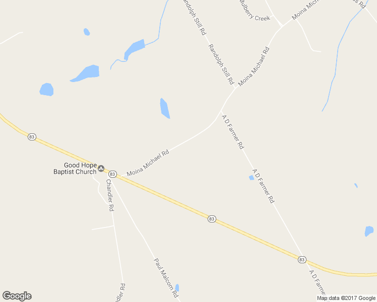 map of restaurants, bars, coffee shops, grocery stores, and more near 3189 Moina Michael Road in Good Hope