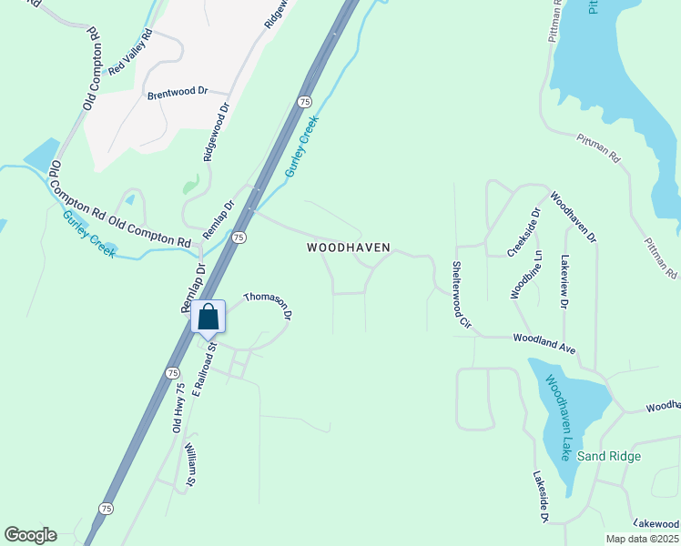 map of restaurants, bars, coffee shops, grocery stores, and more near 272 Woodhaven Boulevard in Pinson