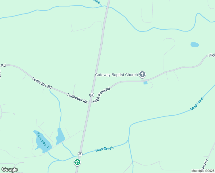 map of restaurants, bars, coffee shops, grocery stores, and more near 9877 High Point Road in Villa Rica