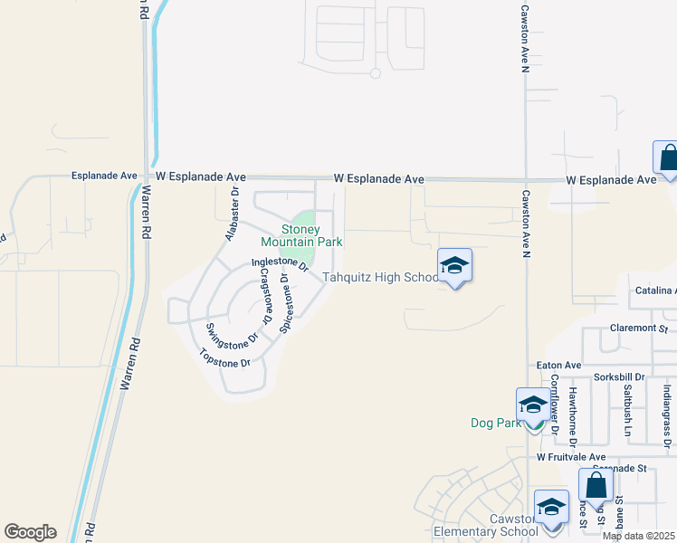 map of restaurants, bars, coffee shops, grocery stores, and more near 1296 Riverstone Court in Hemet