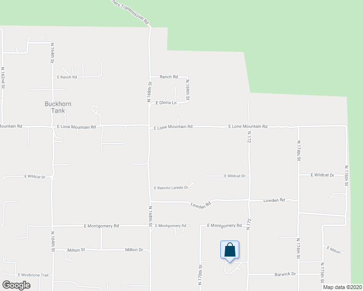 map of restaurants, bars, coffee shops, grocery stores, and more near 16905 East Lone Mountain Road in Scottsdale