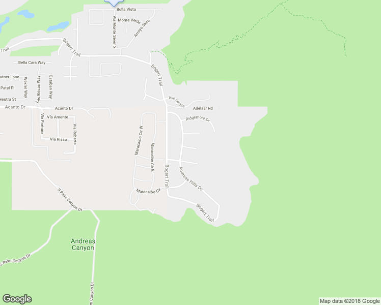 map of restaurants, bars, coffee shops, grocery stores, and more near 1633 Dunham Road in Palm Springs