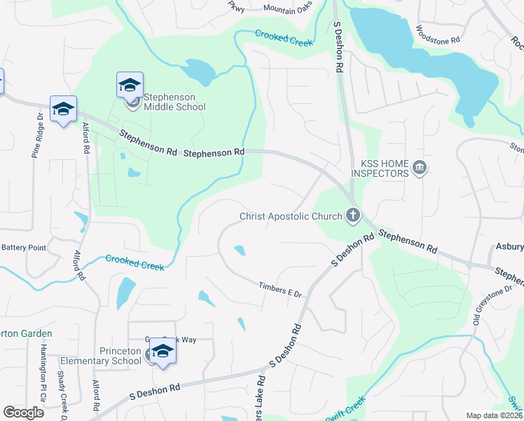 map of restaurants, bars, coffee shops, grocery stores, and more near 917 Timbervale Lane in Lithonia