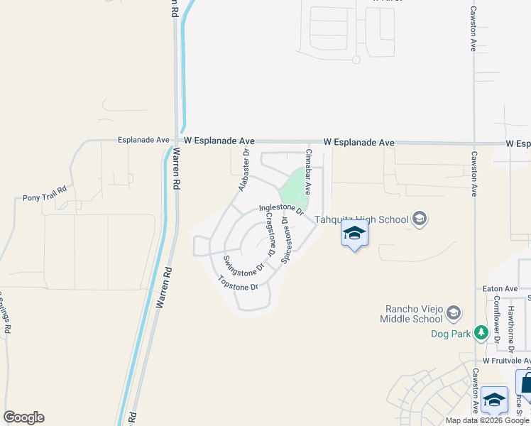 map of restaurants, bars, coffee shops, grocery stores, and more near 5371 Inglestone Drive in Hemet
