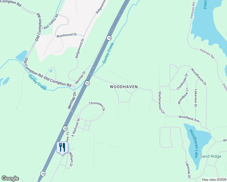 map of restaurants, bars, coffee shops, grocery stores, and more near 280 Driftwood Circle in Pinson