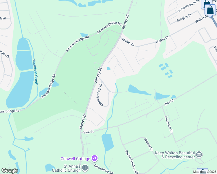 map of restaurants, bars, coffee shops, grocery stores, and more near 640 Oakland Ridge in Monroe