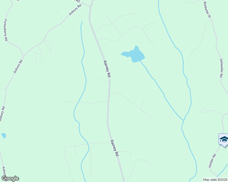 map of restaurants, bars, coffee shops, grocery stores, and more near 1295 Rainey Road in Temple