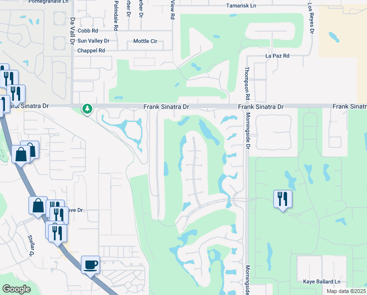 map of restaurants, bars, coffee shops, grocery stores, and more near in Rancho Mirage