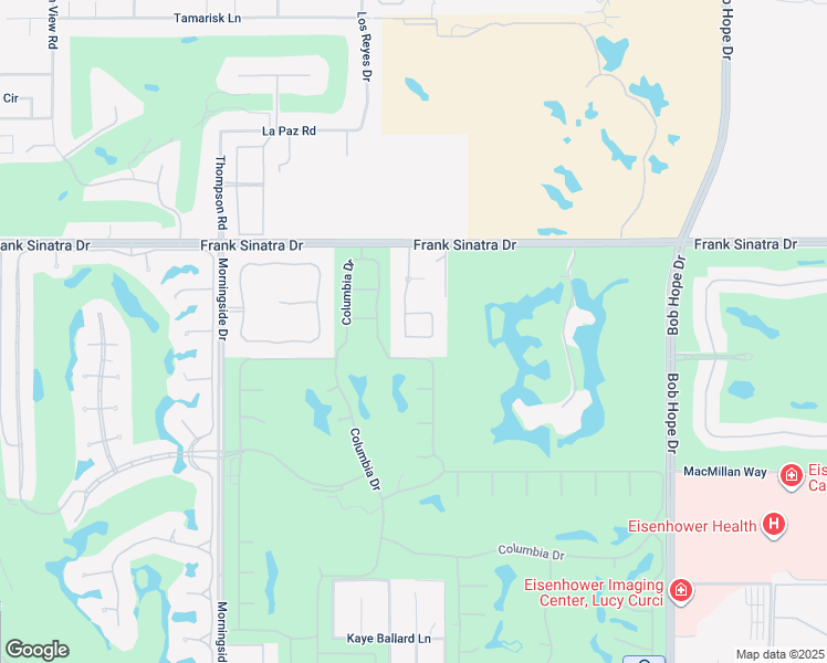 map of restaurants, bars, coffee shops, grocery stores, and more near 16 Villaggio Place in Rancho Mirage