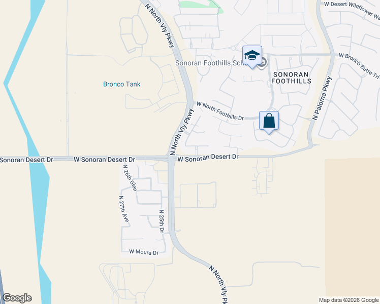 map of restaurants, bars, coffee shops, grocery stores, and more near 2439 West Gloria Lane in Phoenix