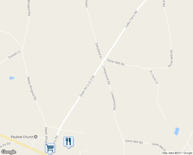 map of restaurants, bars, coffee shops, grocery stores, and more near 4533 Calks Ferry Road in Lexington County