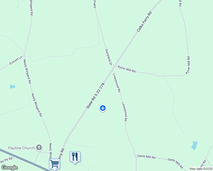 map of restaurants, bars, coffee shops, grocery stores, and more near 4533 Calks Ferry Road in Lexington County