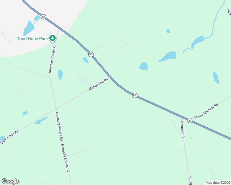 map of restaurants, bars, coffee shops, grocery stores, and more near 3745 Georgia 83 in Good Hope