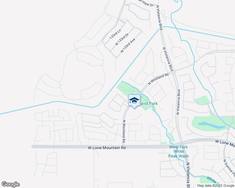 map of restaurants, bars, coffee shops, grocery stores, and more near 32486 North 133rd Lane in Peoria