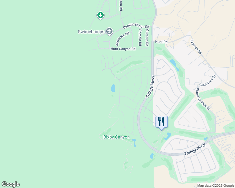map of restaurants, bars, coffee shops, grocery stores, and more near 24049 Fawnskin Drive in Corona