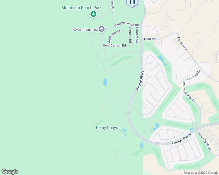 map of restaurants, bars, coffee shops, grocery stores, and more near 24049 Fawnskin Drive in Corona