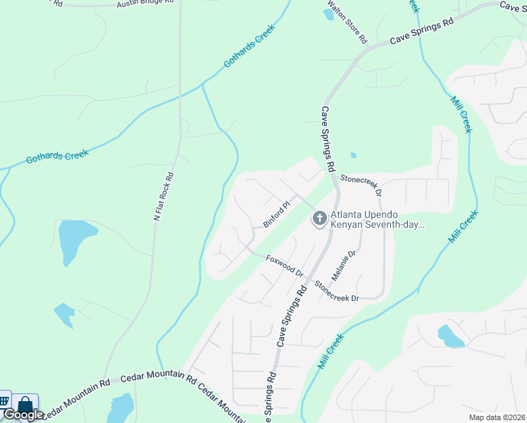 map of restaurants, bars, coffee shops, grocery stores, and more near 1392 Danby Court in Douglasville