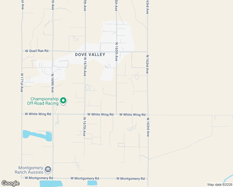 map of restaurants, bars, coffee shops, grocery stores, and more near 31813 North 165th Avenue in Surprise