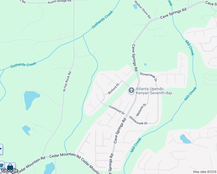map of restaurants, bars, coffee shops, grocery stores, and more near 1392 Danby Court in Douglasville