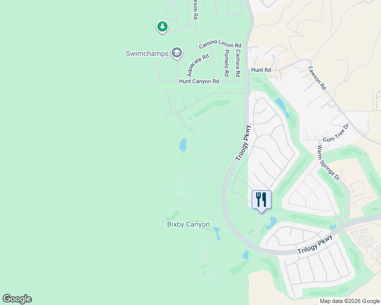 map of restaurants, bars, coffee shops, grocery stores, and more near 24078 Fawnskin Drive in Corona