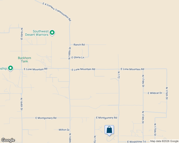 map of restaurants, bars, coffee shops, grocery stores, and more near 31331 North 169th Street in Rio Verde