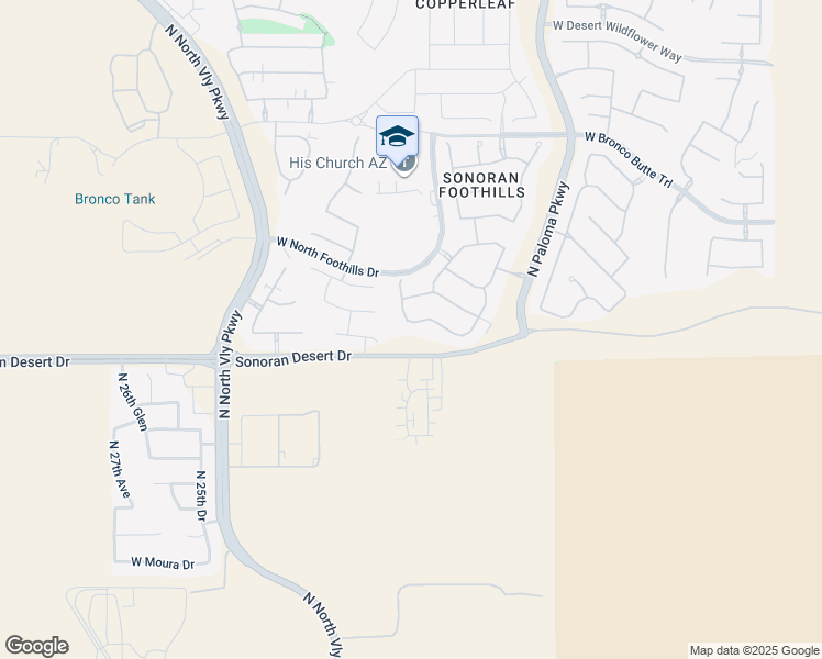 map of restaurants, bars, coffee shops, grocery stores, and more near 2049 West Gloria Lane in Phoenix