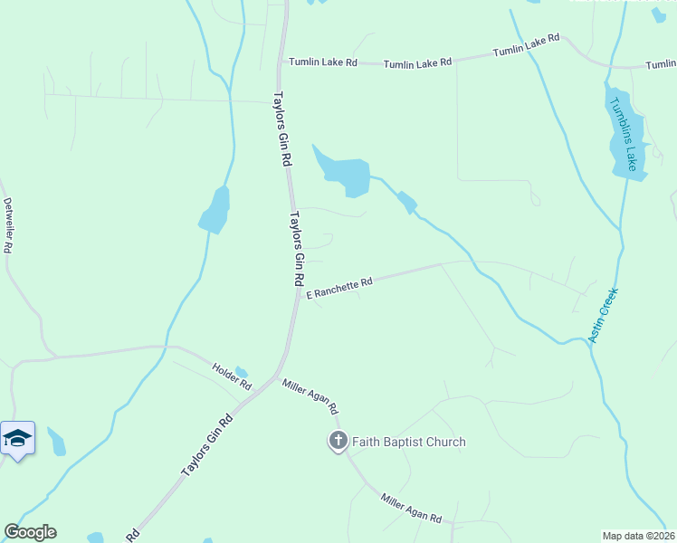 map of restaurants, bars, coffee shops, grocery stores, and more near 58 East Ranchette Road in Temple