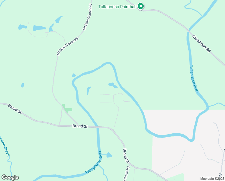 map of restaurants, bars, coffee shops, grocery stores, and more near River Point in Tallapoosa