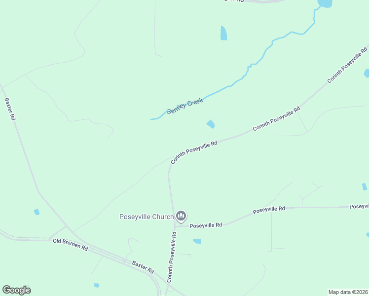 map of restaurants, bars, coffee shops, grocery stores, and more near 990 Corinth Poseyville Road in Bremen