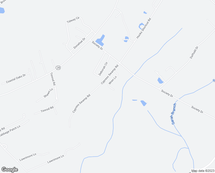 map of restaurants, bars, coffee shops, grocery stores, and more near 230 Wren Lane in Conway