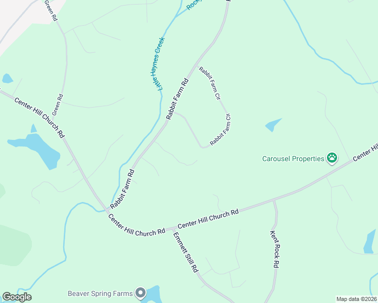 map of restaurants, bars, coffee shops, grocery stores, and more near 2311 Rabbit Farm Circle in Loganville