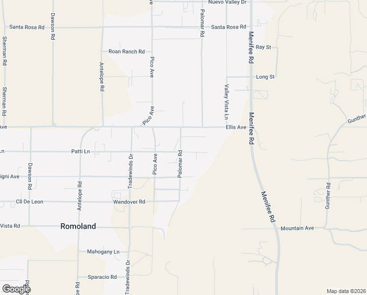 map of restaurants, bars, coffee shops, grocery stores, and more near 28549 Villa Court in Riverside County