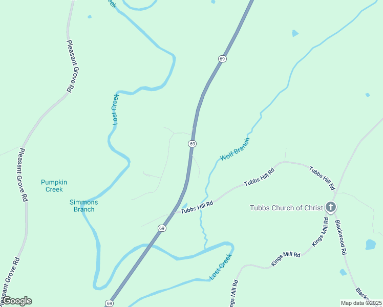 map of restaurants, bars, coffee shops, grocery stores, and more near 519 Blackwell Lane in Oakman