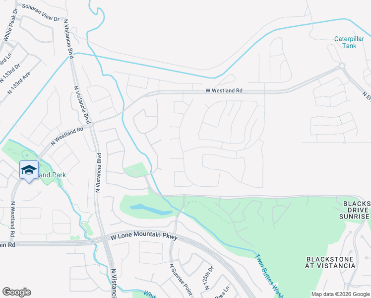 map of restaurants, bars, coffee shops, grocery stores, and more near 31828 North 125th Lane in Peoria