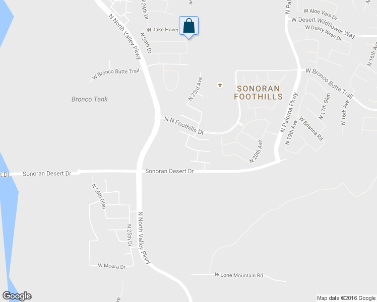 map of restaurants, bars, coffee shops, grocery stores, and more near 2244 West Vía Caballo Blanco in Phoenix