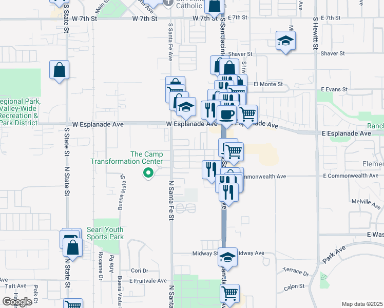 map of restaurants, bars, coffee shops, grocery stores, and more near in GLMN HOT SPGS