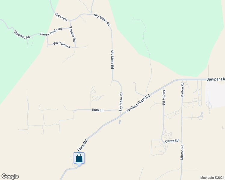 map of restaurants, bars, coffee shops, grocery stores, and more near 24125 Sky Mesa Road in Homeland