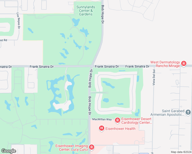 map of restaurants, bars, coffee shops, grocery stores, and more near 31 North Kavenish Drive in Rancho Mirage