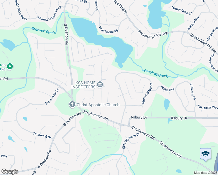 map of restaurants, bars, coffee shops, grocery stores, and more near 7117 Stonebrook Cove in Lithonia
