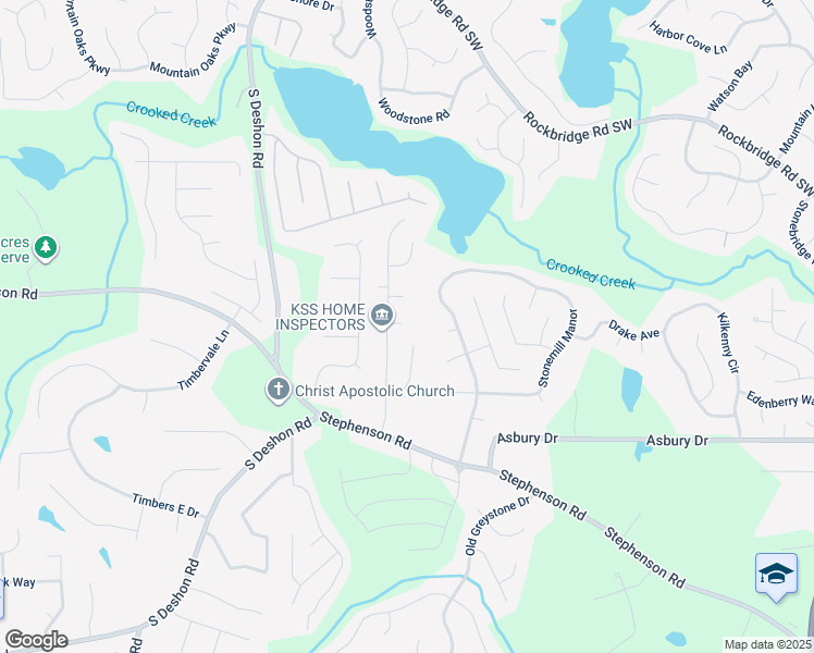 map of restaurants, bars, coffee shops, grocery stores, and more near 7117 Stonebrook Cove in Lithonia
