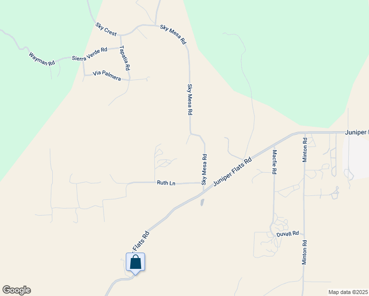 map of restaurants, bars, coffee shops, grocery stores, and more near 24125 Sky Mesa Road in Homeland