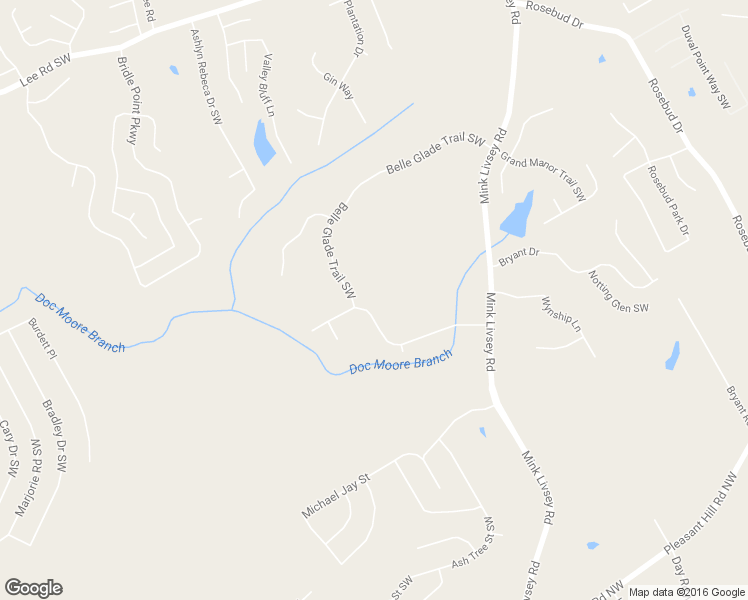 map of restaurants, bars, coffee shops, grocery stores, and more near 3961 Brittan Glade Trail in Snellville