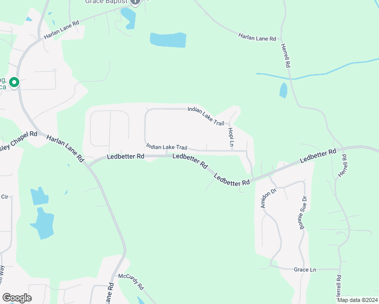map of restaurants, bars, coffee shops, grocery stores, and more near 238 Indian Lake Trail in Villa Rica