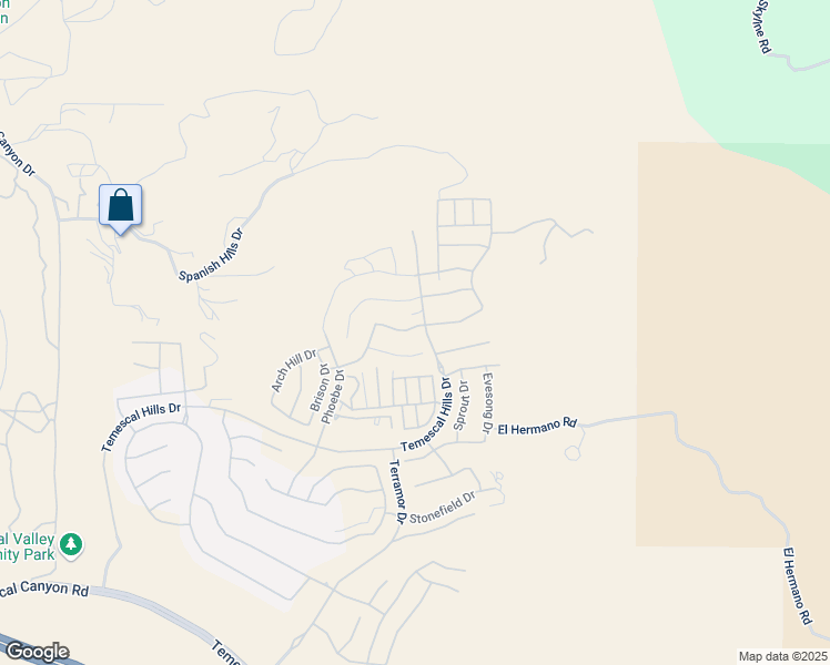 map of restaurants, bars, coffee shops, grocery stores, and more near 11793 Wandering Way in Corona