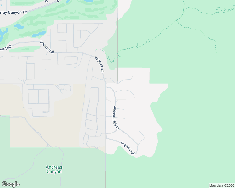 map of restaurants, bars, coffee shops, grocery stores, and more near 3355 Andreas Hills Drive in Palm Springs