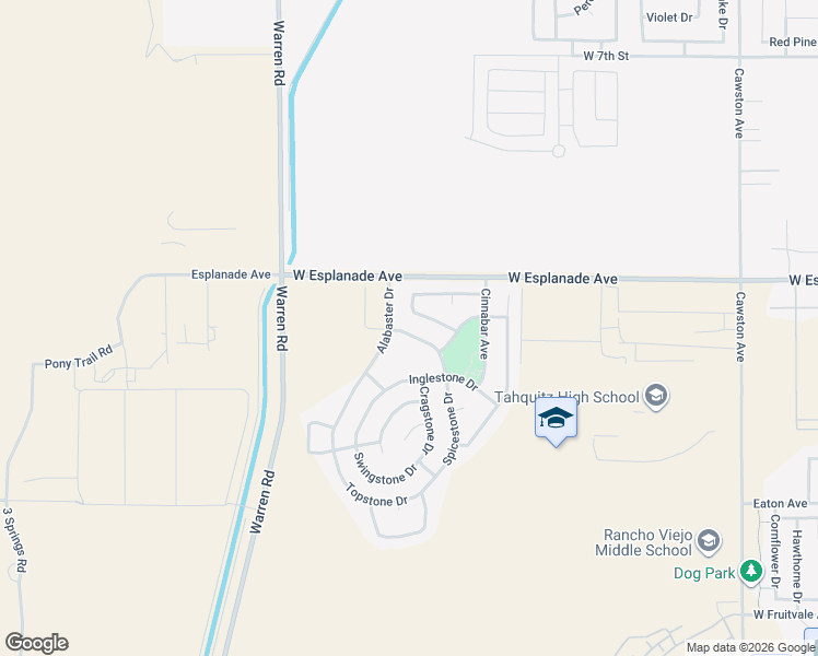 map of restaurants, bars, coffee shops, grocery stores, and more near 5410 Sagestone Drive in Hemet