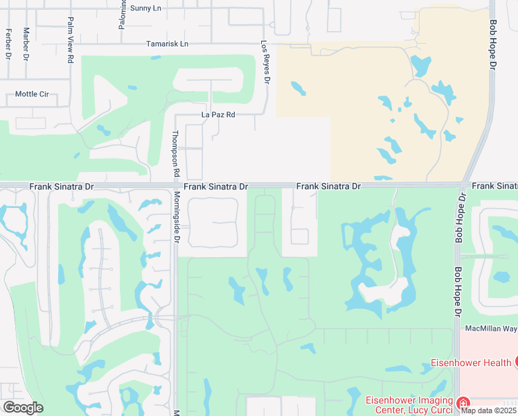 map of restaurants, bars, coffee shops, grocery stores, and more near 140 Columbia Drive in Rancho Mirage